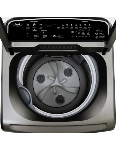 Lavadora Haceb ZOÜ 20 Kilos Carga Superior Digital Inox LAV ZOÜ 20 KG D INOX