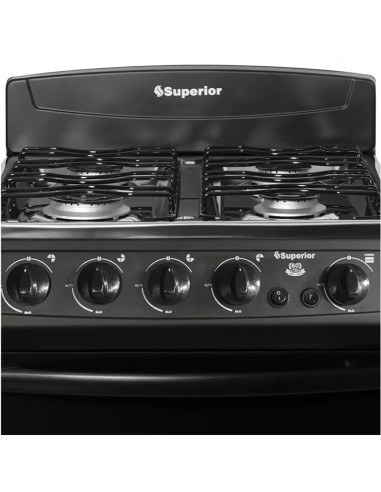 Estufa Superior 4 Puestos con Horno S-7005 Negro | ArtMobile