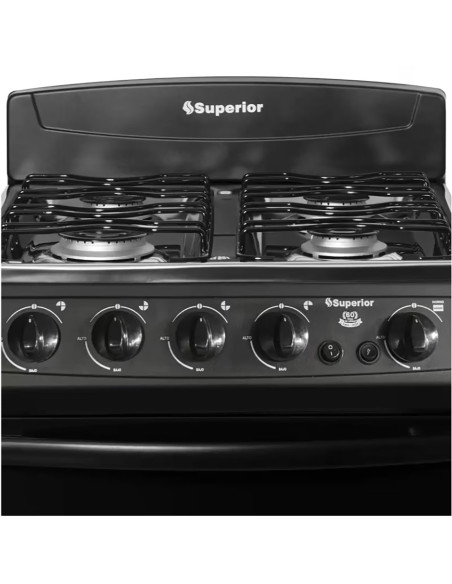 Estufa Superior 4 Puestos con Horno S-7005 Negro | ArtMobile