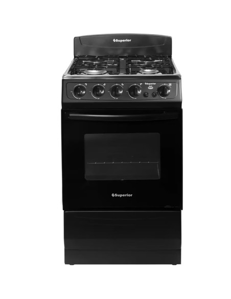 Estufa Superior 4 Puestos con Horno S-7005 Negro | ArtMobile