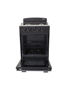 Estufa de Piso Haceb Romero 4 Puestos Gas Natural con Horno Negra ESTUFA ROMERO 50-T GN NE