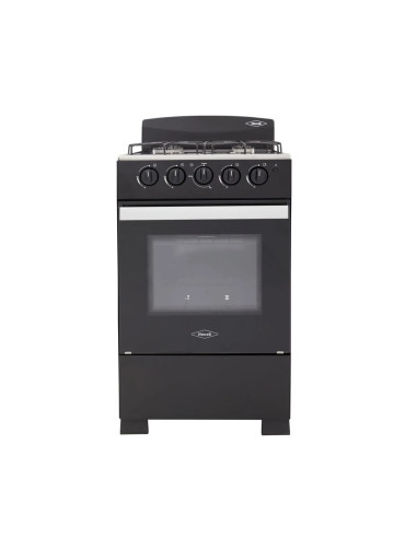 Estufa de Piso Haceb Romero 4 Puestos Gas Natural con Horno Negra ESTUFA ROMERO 50-T GN NE