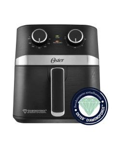copia de Freidora de Aire Oster® Manual, 3.8L de Capacidad, con Controles de Tiempo y Temperatura, Negra, CKSTAF38MNS 2