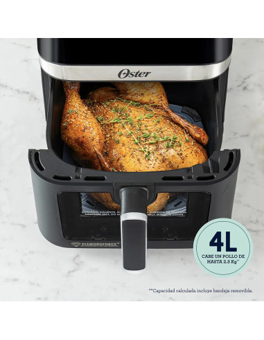 Freidora Digital Oster 4L DiamondForce CKSTAF40WDDF | ArtMobile