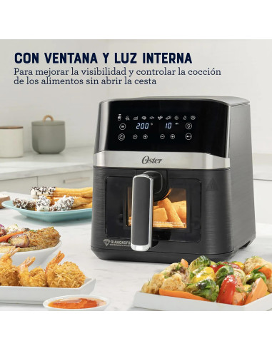 Freidora Digital Oster 4L DiamondForce CKSTAF40WDDF | ArtMobile