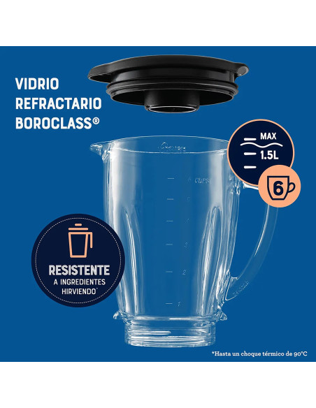 Licuadora Oster 800W Vaso de Vidrio BLSTKAG-NRD | ArtMobile