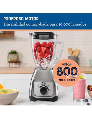 Licuadora Oster 800W Vaso de Vidrio BLSTKAG-NRD | ArtMobile