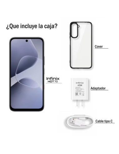 Celular INFINIX Hot 70 256GB 4G Azul | Artmobile
