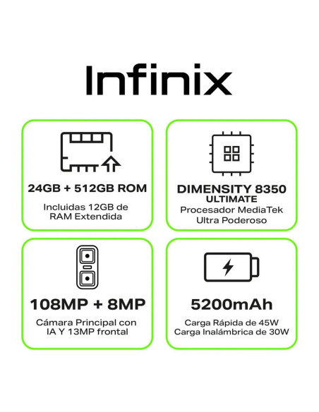 Celular INFINIX GT 30 Pro 5G 512GB | Artmobile