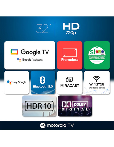 TV Motorola 32 Smart TV HD MOT32NHLE05 | ArtMobile