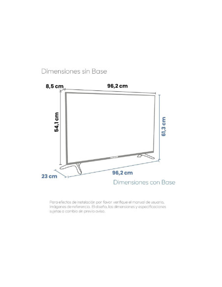 TV Challenger 43" pulgadas LED FULL HD Google LED 43KG90 BT