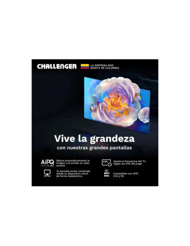 TV Challenger 75 Pulgadas QLED 4K 120Hz 75TG4770 | ArtMobile