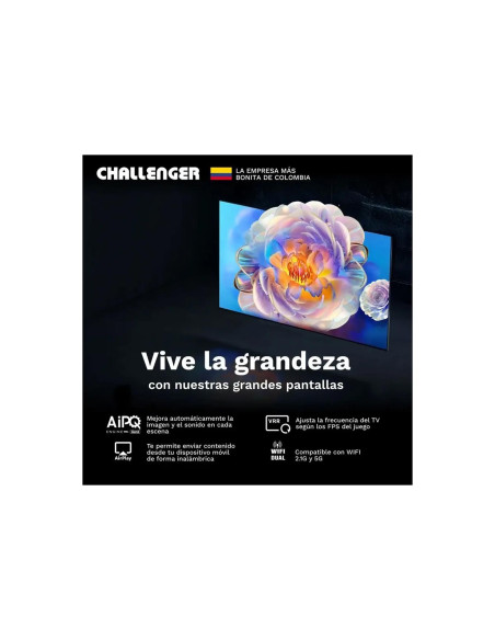TV Challenger 75 Pulgadas QLED 4K 120Hz 75TG4770 | ArtMobile