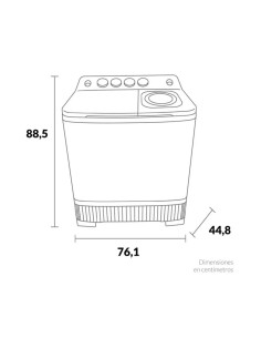 Lavadora Semiautomática Challenger 11Kg CW4711 | Artmobile 2